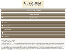 Tablet Screenshot of cademlaw.com